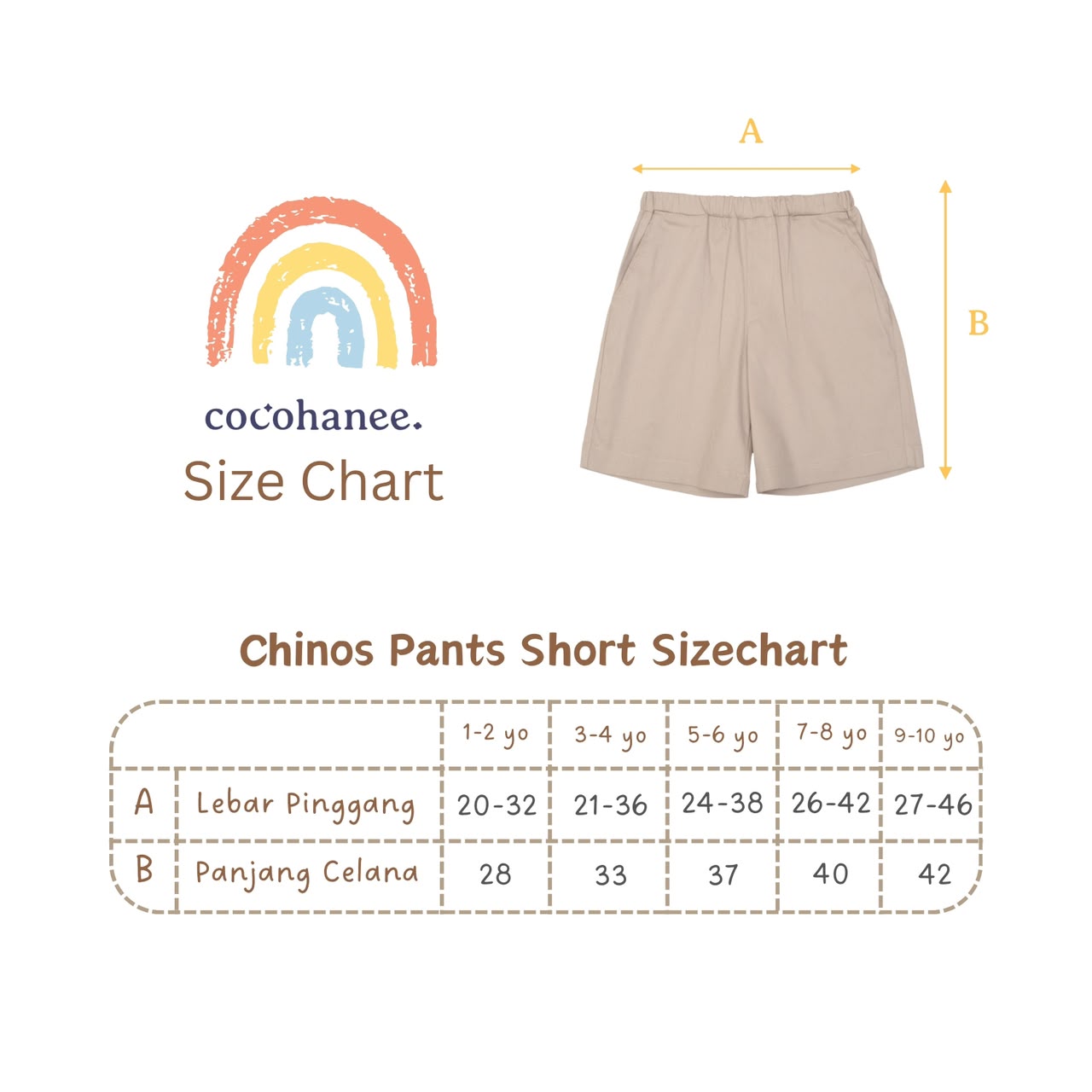 Cocohanee - Essentials Chinos Shorts