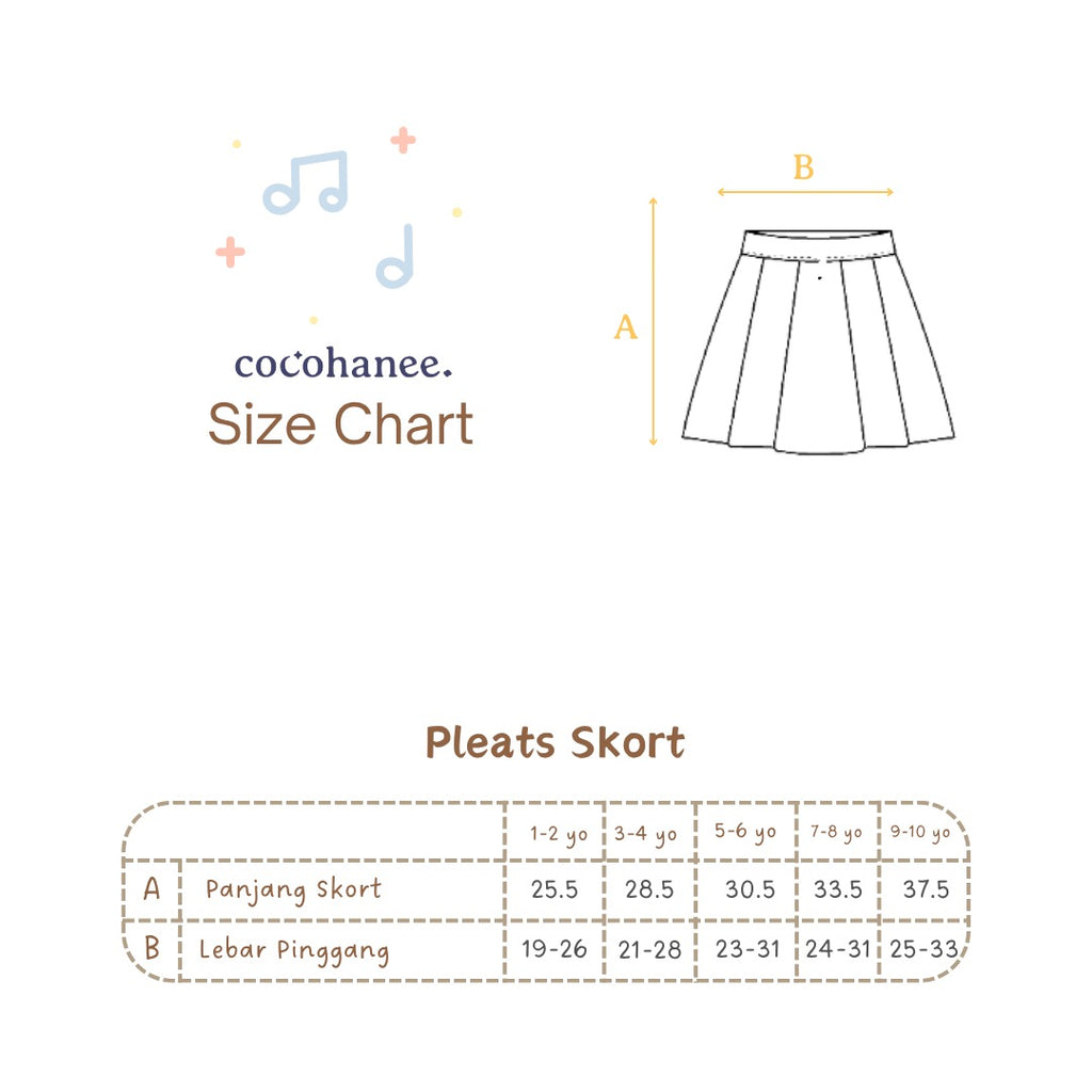 Cocohanee - Essentials Pleats Skort