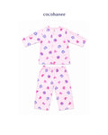 Cocohanee Wonderverse - Long Button Down Pajamas Pixel Play