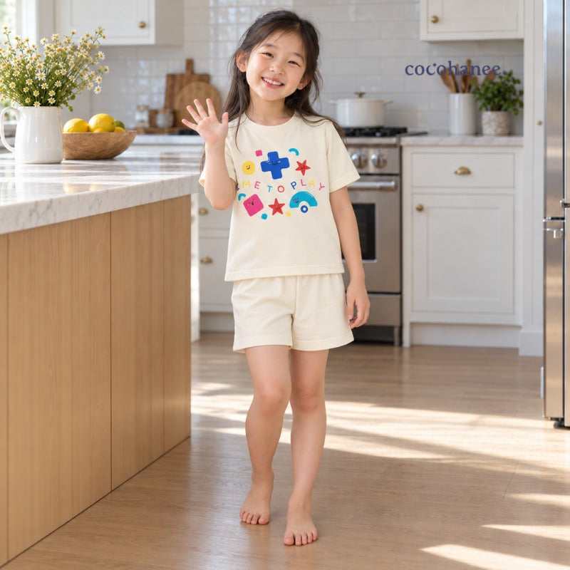 Cocohanee Classic Summer Vibe - Short Pajamas Baby Geo