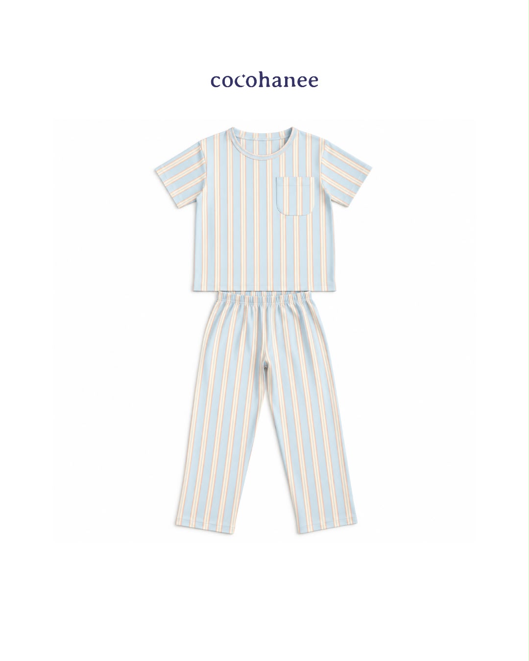 Cocohanee Classic Summer Vibe - Lune Cozy Pajamas Coastal Play