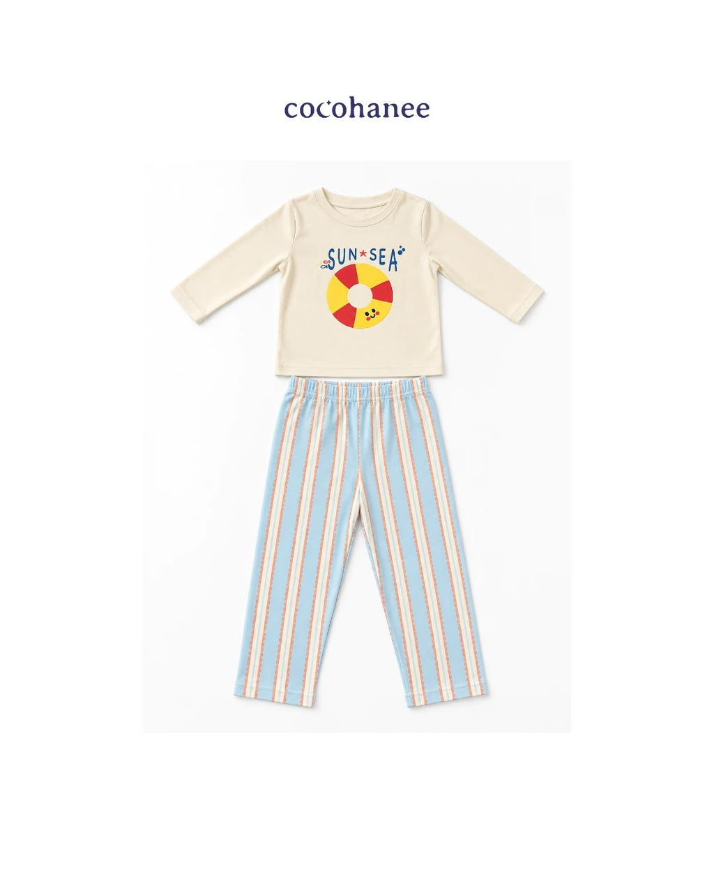 Cocohanee Classic Summer Vibe - Long Pajamas Sunny Splash