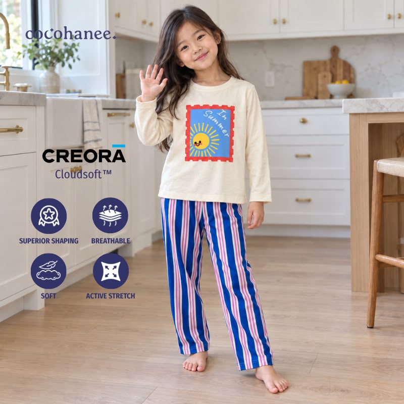 Cocohanee Classic Summer Vibe - Long Pajamas Summer Stamp