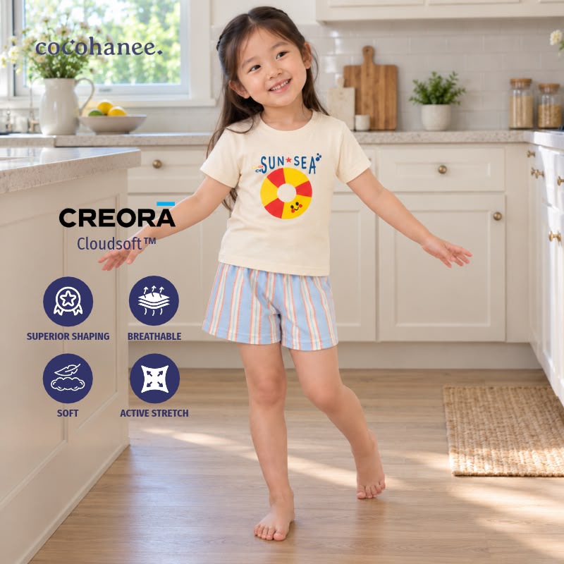 Cocohanee Classic Summer Vibe - Short Pajamas Sunny Splash