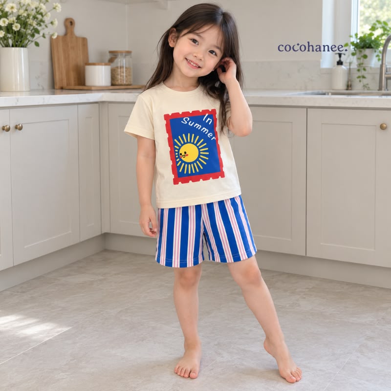 Cocohanee Classic Summer Vibe - Short Pajamas Summer Stamp