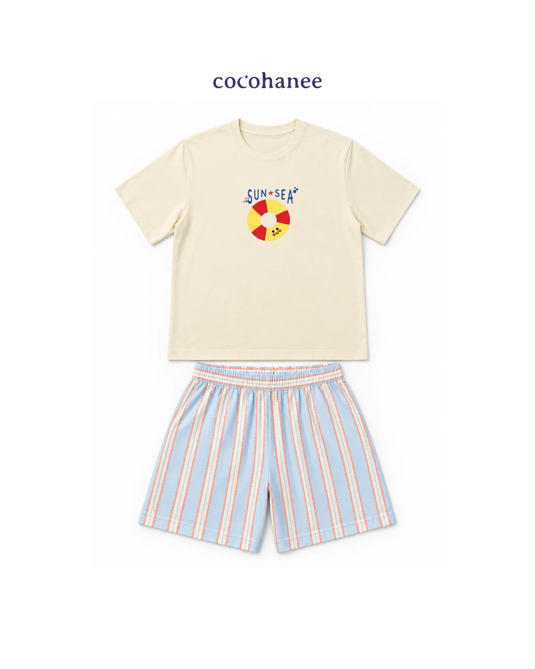 Cocohanee Classic Summer Vibe - Lune Short Pajamas Sunny Splash