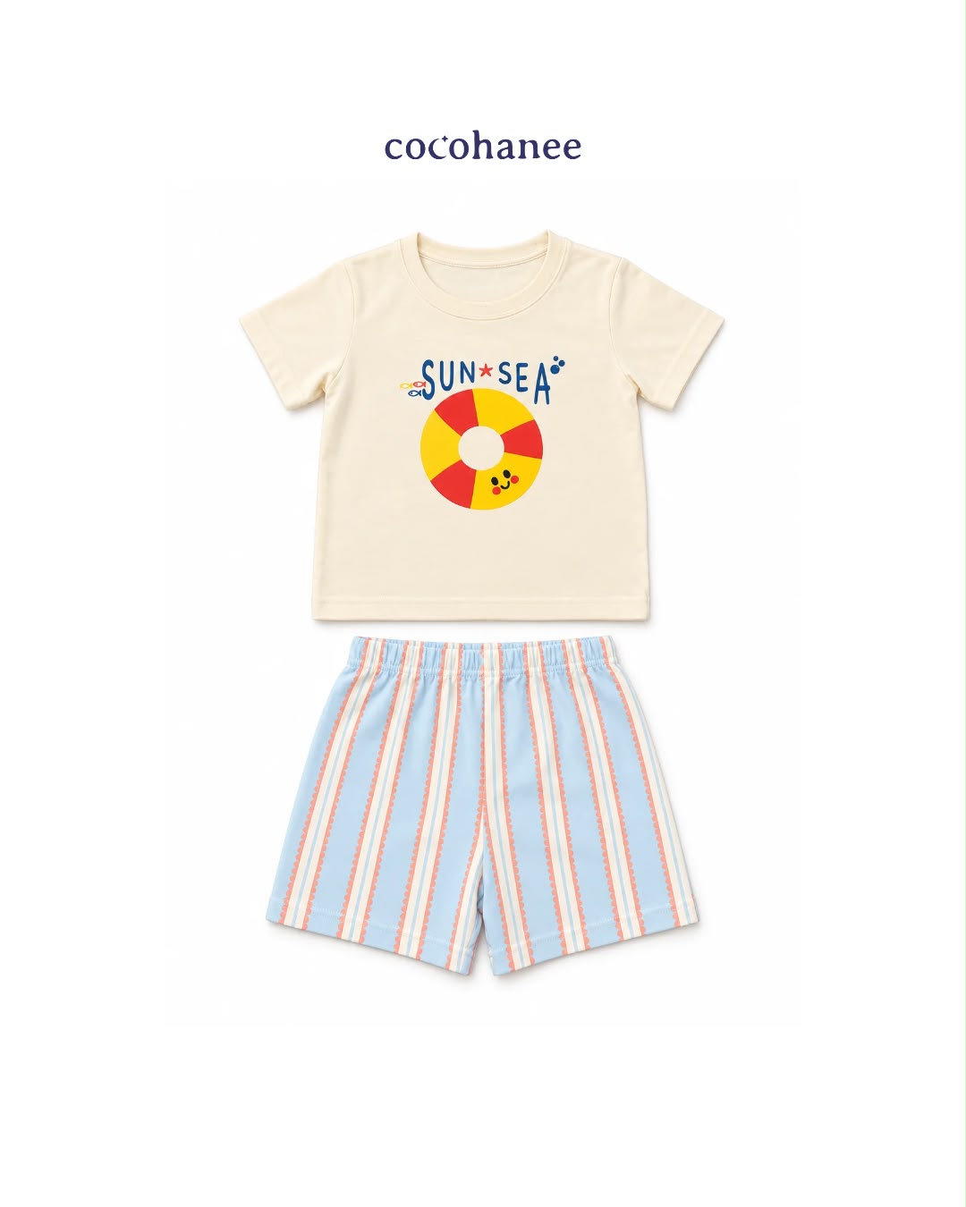 Cocohanee Classic Summer Vibe - Short Pajamas Sunny Splash