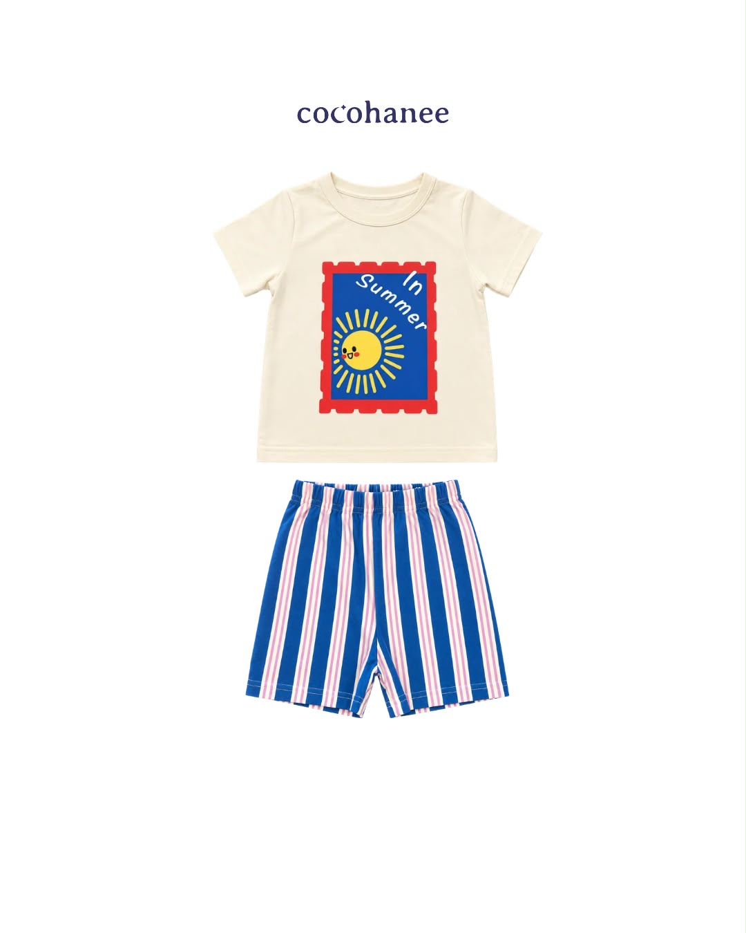 Cocohanee Classic Summer Vibe - Short Pajamas Summer Stamp