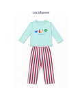 Cocohanee Classic Summer Vibe - Long Pajamas Fun Veggies