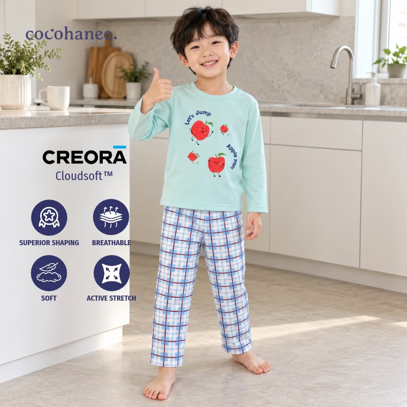 Cocohanee Classic Summer Vibe - Long Pajamas Apple Pals