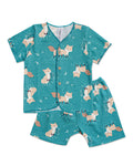 Cocohanee - Forest Night - Baby Short Button Down Pajamas - Piyama Bayi dengan Kancing Depan