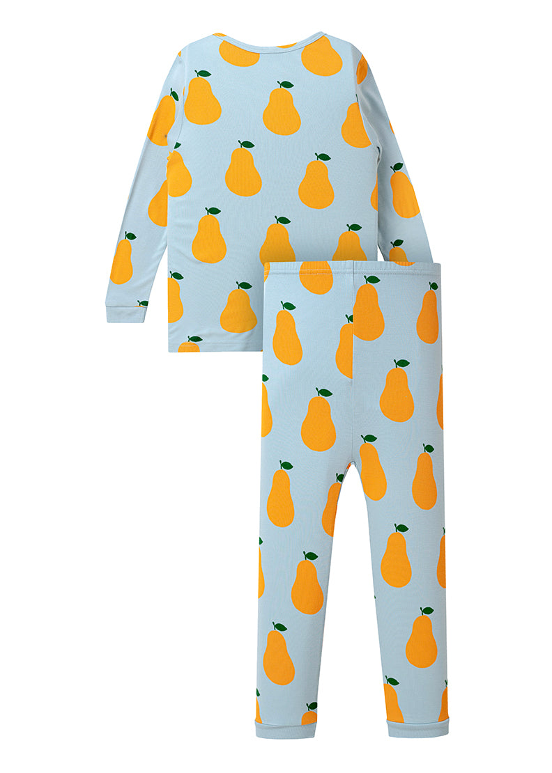 Cocohanee Baju Tidur Anak Unisex Orange Pear 1-3 Tahun