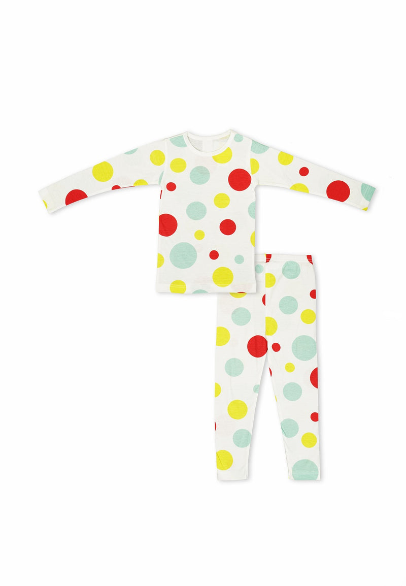 Cocohanee Baju Tidur Anak Unisex Color Circles 1-12 Tahun