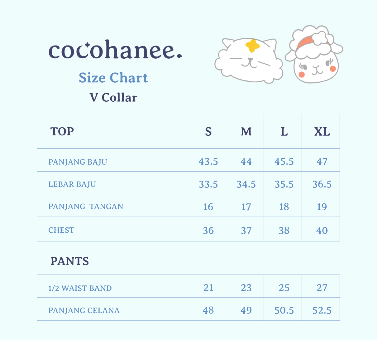 Cocohanee - V Collar Set